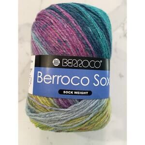 Berroco Sock Self Striping 75% Superwash Wool 25% Nylon Yarn Color #14232 437 yd